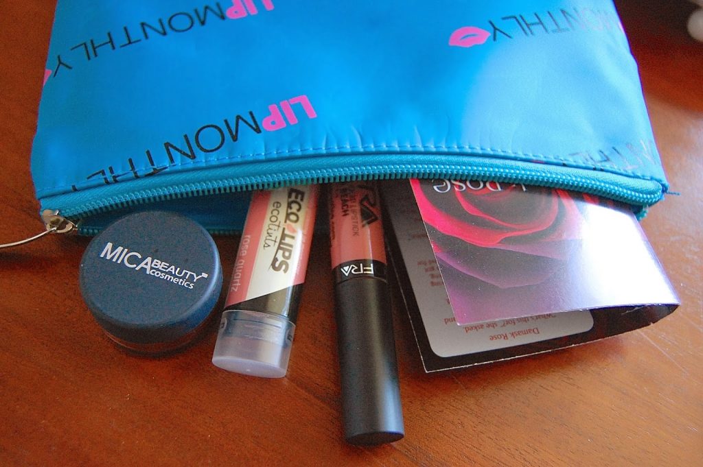 lip monthly, beauty subscription, beauty blog, lipstick, mica beauty, ofra, ecolips, make up, beauty box