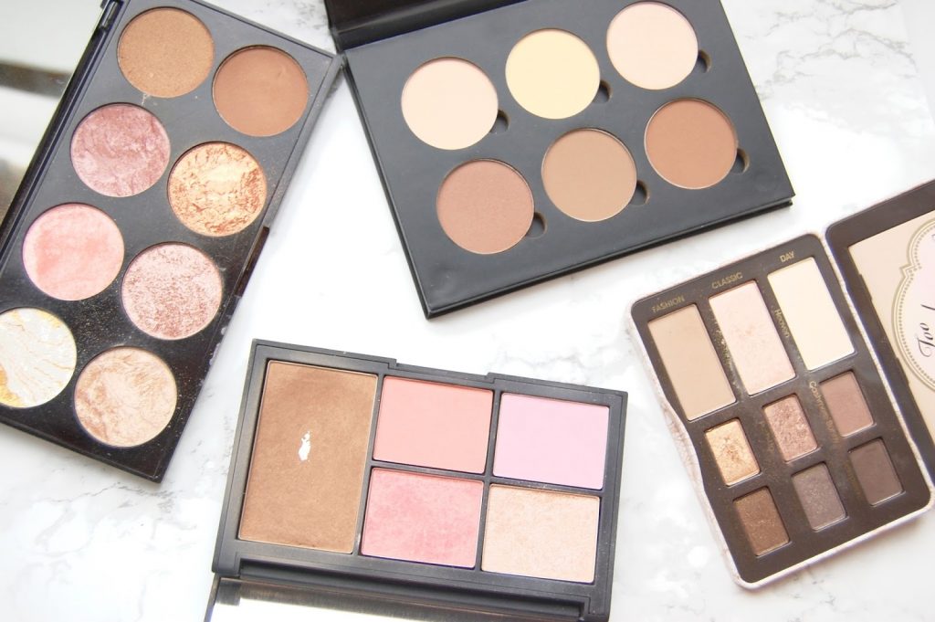 Palette Mixture, ABH, Too Faced, Makeup Revolution, Nars