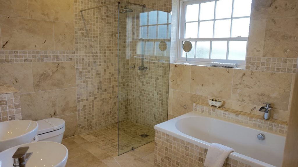 Bathroom Read my review on the Ox Pasture Hall Hotel