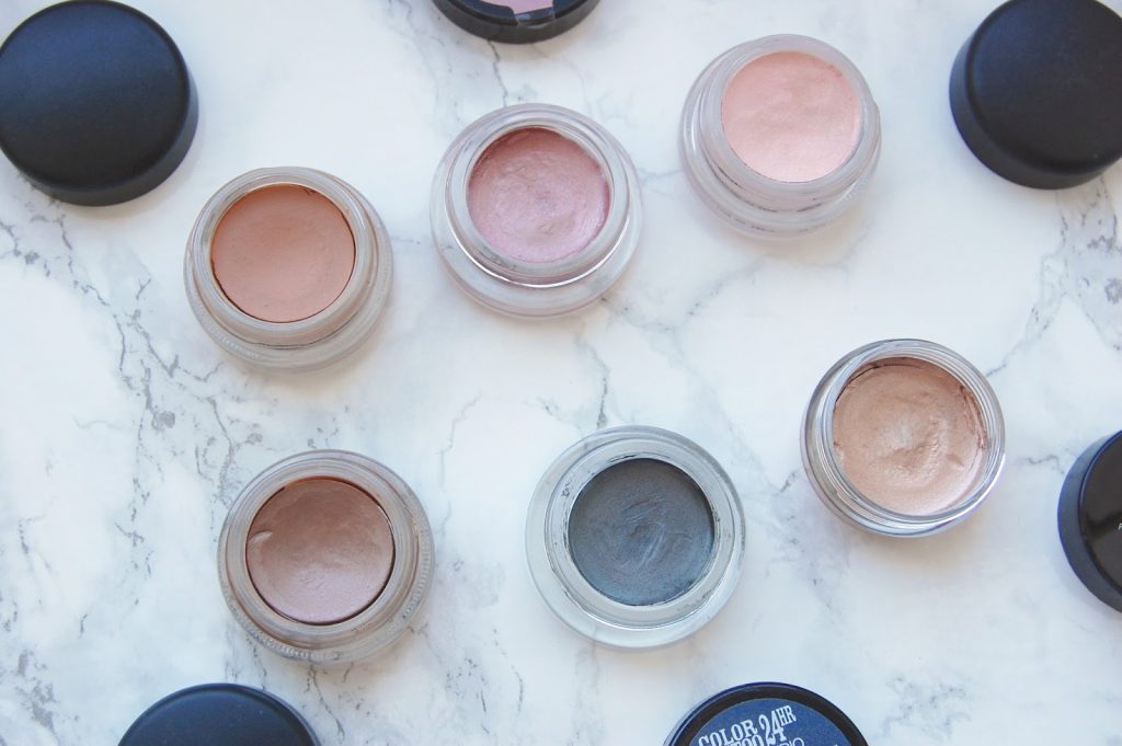 Maybelline, Mac Cosmetics and Makeup Forever Cream Shadows Read about these cream eyeshadows here