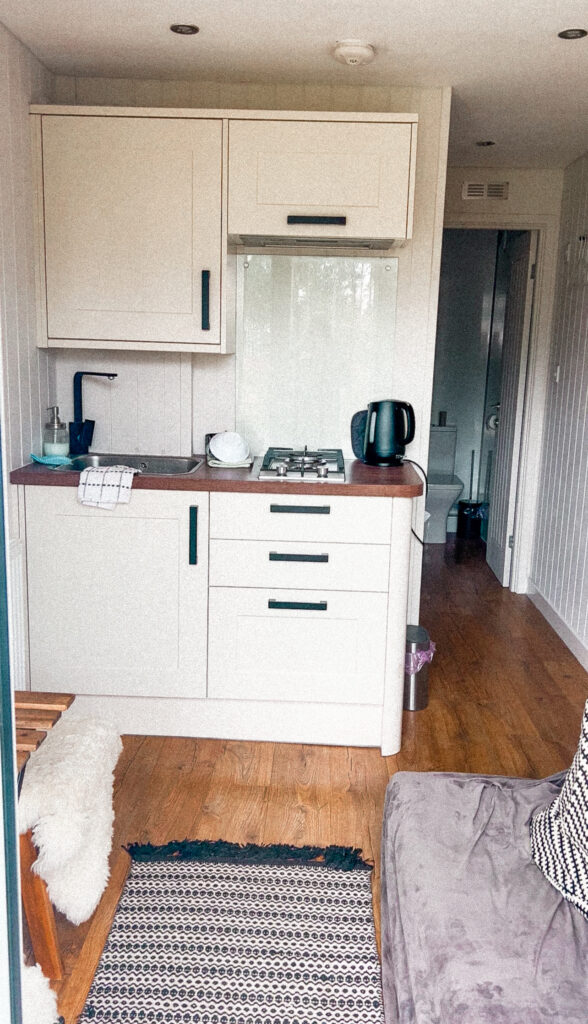 Kitchen in Glamping pod
